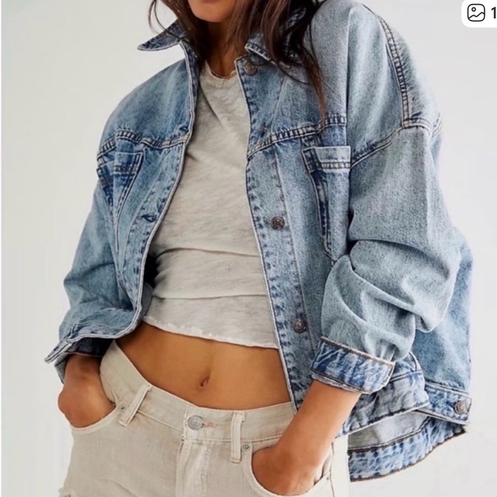 Free People We the Free Opal Swing Denim Jacket
